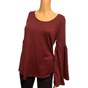 Hannah bell sleeve sweater top